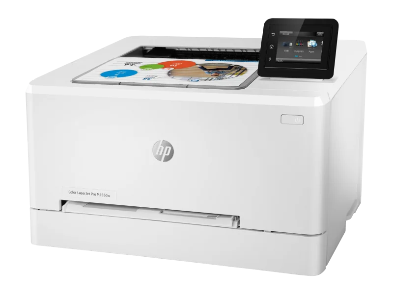 HP Color LaserJet Pro M255dw, sağdan açılı görünüm